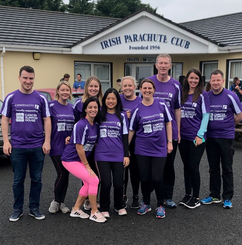  Crowleys DFK Skydive raises over €6,500 for Cork ARC